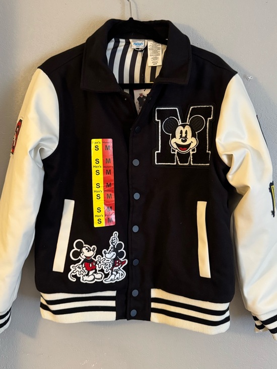 Disney Jackets & Blazers - Disney Black and White Mickey Mouse Varsity Jacket unisex